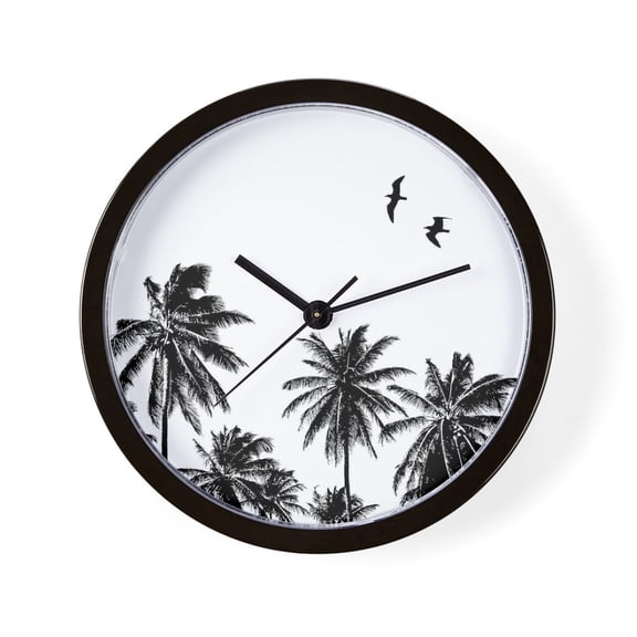 CafePress - Design 27 - 10" Quartz Analog Battery-Powered Modern Wall Clock, Unique