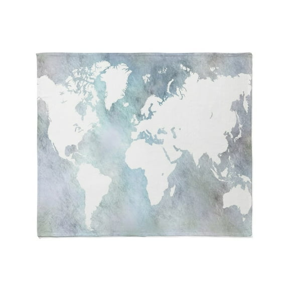 CafePress - Design 68 World Map Throw Blanket - Soft Fleece Throw Blanket, 50"x60" for All Ages