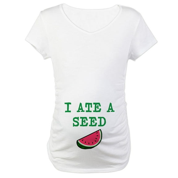 CafePress - Design Maternity T Shirt - Cotton Maternity T-shirt, Cute & Funny Pregnancy Tee