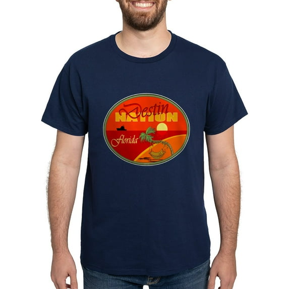 CafePress - Destin Florida Dark T Shirt - Men's Classic Graphic Cotton T-Shirt