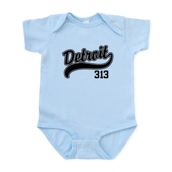 CafePress - Detroit 313 Infant Bodysuit - Baby Light Bodysuit, Size Newborn - 24 Months