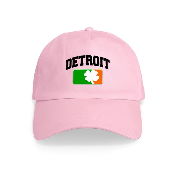 CafePress - Detroit Shamrock Cap - Adjustable 100% Brushed Unisex Casual Cotton Baseball Cap, Beige, 1