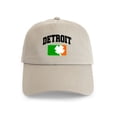 thumbnail image 1 of CafePress - Detroit Shamrock Cap - Adjustable 100% Brushed Unisex Casual Cotton Baseball Cap, Beige, 1, 1 of 2