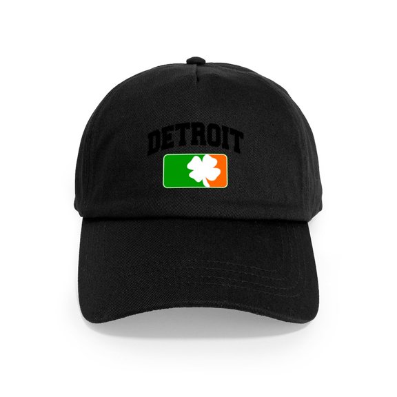 CafePress - Detroit Shamrock Cap - Adjustable 100% Brushed Unisex Casual Cotton Baseball Cap, Beige, 1