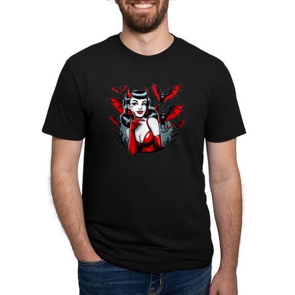 CafePress - Devil Bats Men's Deluxe T Shirt - Mens Tri-blend T-Shirt