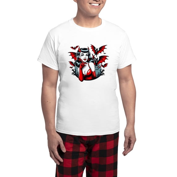 CafePress - Devil Bats - Men's Light Loose Fit Cotton Pajama Set