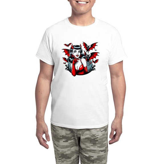 CafePress - Devil Bats - Men's Light Loose Fit Cotton Pajama Set