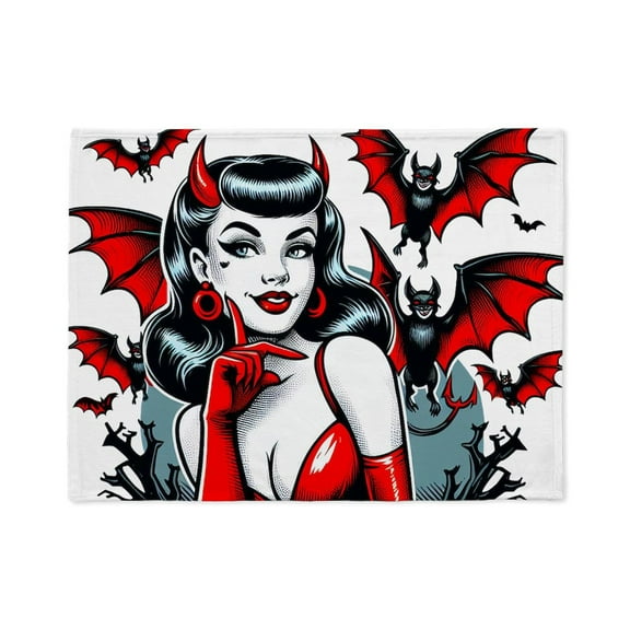 CafePress - Devil Bats - Soft Fleece Throw Stadium Blanket, 30"x40"