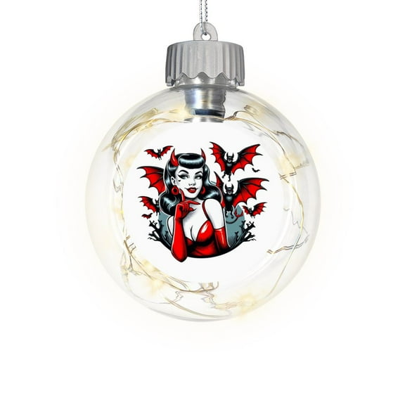 CafePress - Devil Bats - Sparkle Fairy Lights Ornament Ball
