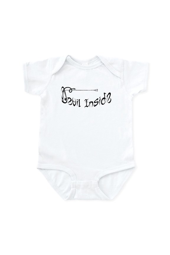 - Devil Inside Infant Creeper - Baby Light Bodysuit, Size Newborn - 24 Months