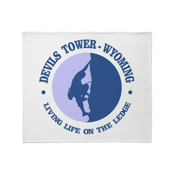 CafePress - Devils Tower (Logo) Throw Blanket - Soft Fleece Throw Blanket, 50"x60" for All Ages