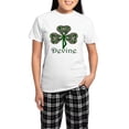 thumbnail image 1 of CafePress - Devine Shamrock Women's Light Pajamas - Women's Short Sleeve Print T-Shirt and Pants Light Cotton Pajama Set, 1 of 7
