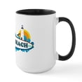 thumbnail image 1 of CafePress - Dewey Beach DE Surf Design Large Mug - 15 oz Ceramic Large White Novelty Mug, 1 of 4