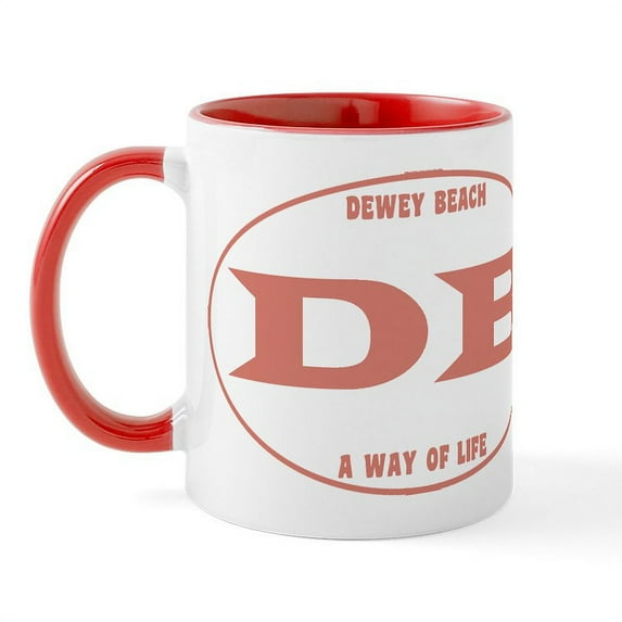 CafePress - Dewey Beach Euro Mug - 11 oz Ceramic Mug - Novelty Coffee Tea Cup