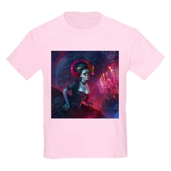 CafePress - Dia De Los Muertos T Shirt - Light Classic Kids Graphic, Short Sleeve T-Shirt, Sizes XS-XL