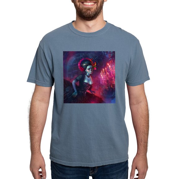 CafePress - Dia De Los Muertos T Shirt - Mens Comfort Colors Shirt