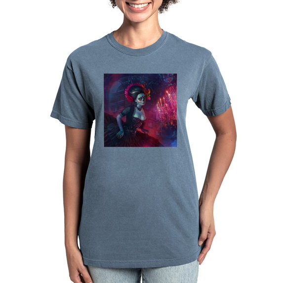 CafePress - Dia De Los Muertos T Shirt - Womens Comfort Colors® Shirt