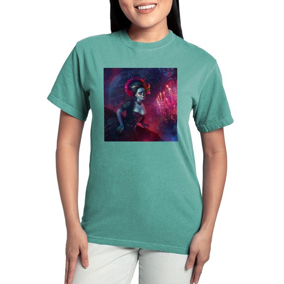 CafePress - Dia De Los Muertos T Shirt - Womens Comfort Colors® Shirt