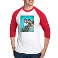thumbnail image 1 of CafePress - Dia Los Muertos, Day Of The Dead Dog Baseball Jers - Cotton Baseball Jersey, 3/4 Raglan Sleeve Shirt, 1 of 4