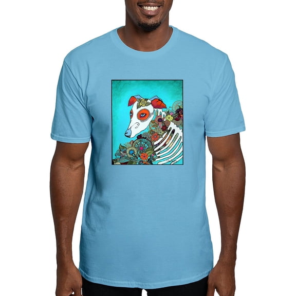 CafePress - Dia Los Muertos, Day Of The Dead Dog Fitted T Shir - Fitted T-Shirt, Vintage Fit Soft Cotton Tee