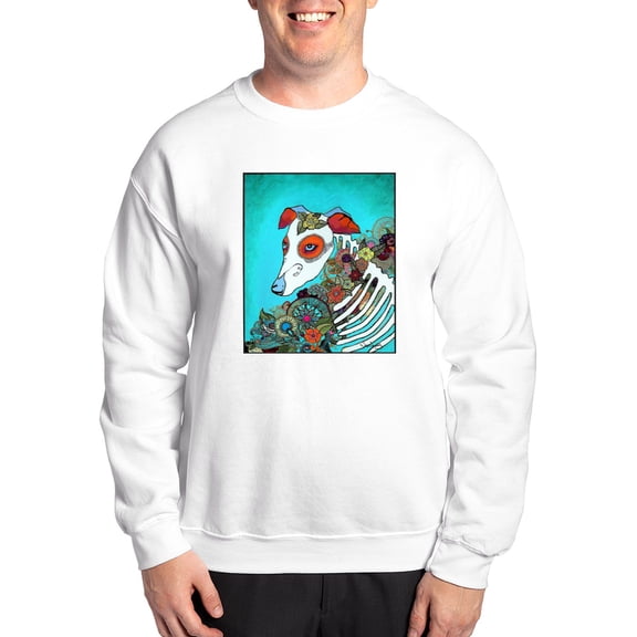CafePress - Dia Los Muertos, Day Of The Dead Dog Sweatshirt - Crew Neck Sweatshirt