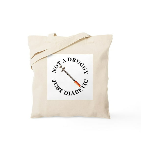 CafePress - Diabetic Tote Bag - Unisex Canvas Tote Bag, Beige, 1-Piece