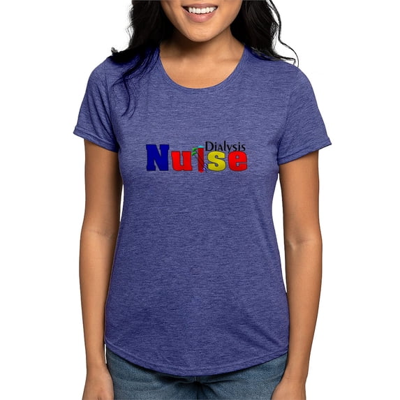 CafePress - Dialysis Nurse 1 Women's Deluxe T Shirt - Womens Tri-blend T-Shirt
