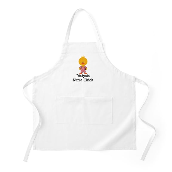CafePress - Dialysis Nurse Chick BBQ - Kitchen Apron with Pockets, Grilling Apron, Baking Apron