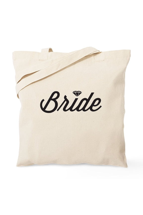 - Diamond Bride Tote Bag - Unisex Canvas Tote Bag, Beige, 1-Piece