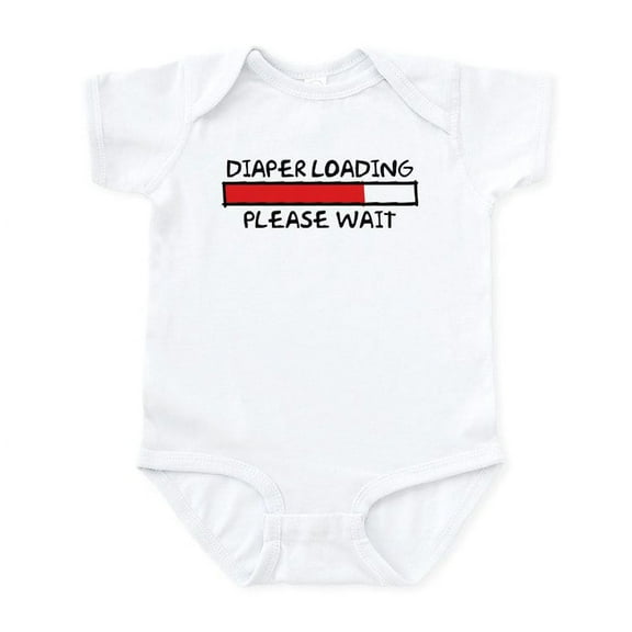 CafePress - Diaper Loading Infant Bodysuit - Baby Light Bodysuit, Size Newborn - 24 Months