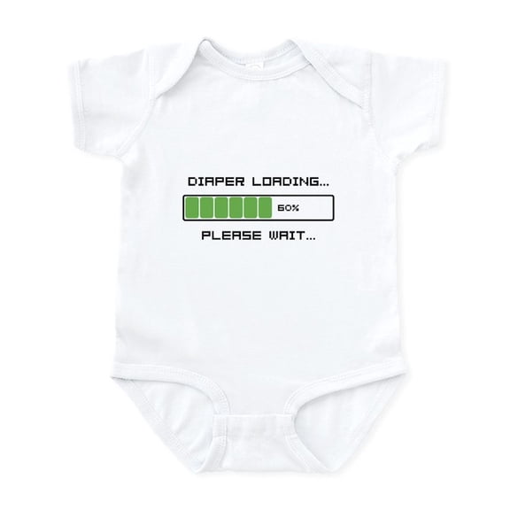 CafePress - Diaper Loading Infant Bodysuit - Baby Light Bodysuit, Size Newborn - 24 Months