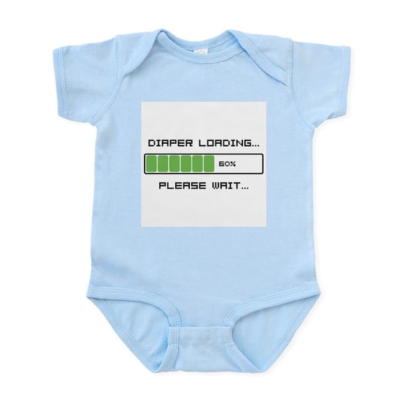 CafePress - Diaper Loading Infant Bodysuit - Baby Light Bodysuit, Size Newborn - 24 Months