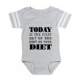 thumbnail image 1 of CafePress - Diet Resolution - Cute Infant Baby Football Bodysuit, 1 of 3