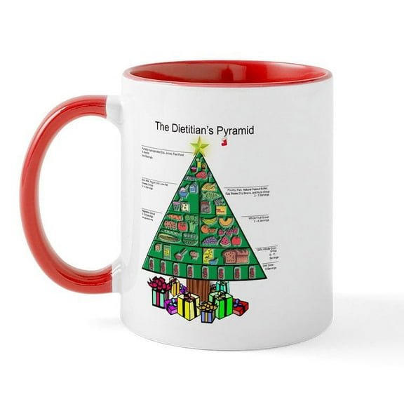 CafePress - Dietitian Christmas Mug - 11 oz Ceramic Mug - Novelty Coffee Tea Cup