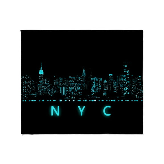 CafePress - Digital Cityscape: New York City, Ne Throw Blanket - Soft Fleece Throw Blanket, 50"x60" for All Ages