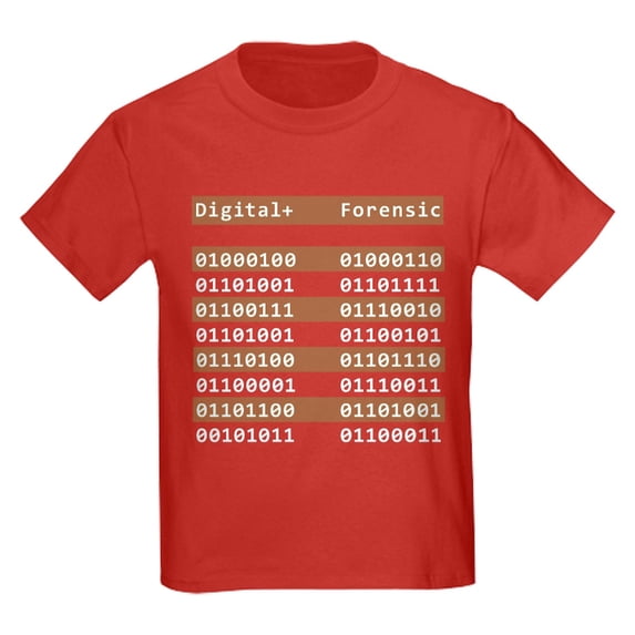 CafePress - Digital+ Forensic Kids Dark T Shirt - Dark T-Shirt Kids XS-XL