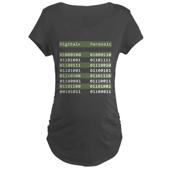 CafePress - Digital+ Forensic Maternity Dark T Shirt - Maternity Dark T-Shirt