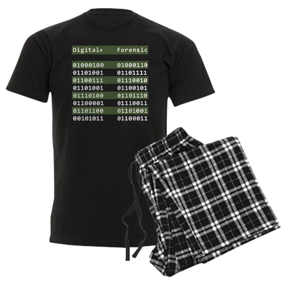 CafePress - Digital+ Forensic Men's Dark Pajamas - Men's Dark Loose Fit Cotton Pajama Set
