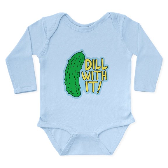 CafePress - Dill With It Body Suit - Long Sleeve Cotton Baby Bodysuit