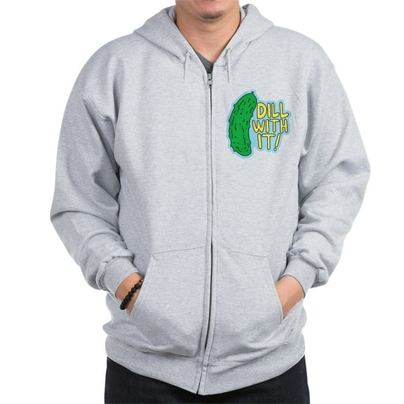 CafePress - Dill With It Sweatshirt - Zip Hoodie, Classic Hooded Sweatshirt with Metal Zipper