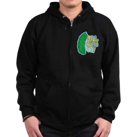 CafePress - Dill With It Sweatshirt - Zip Hoodie, Classic Hooded Sweatshirt with Metal Zipper