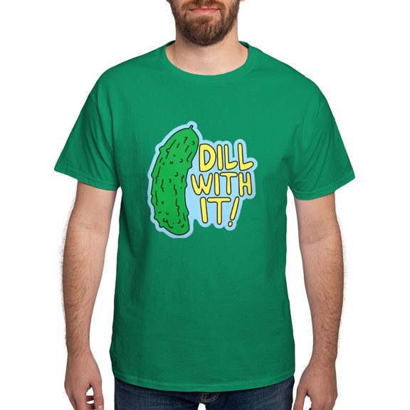 CafePress - Dill With It T Shirt - Men's Classic Graphic Cotton T-Shirt