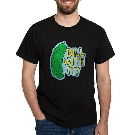 CafePress - Dill With It T Shirt - Men's Classic Graphic Cotton T-Shirt