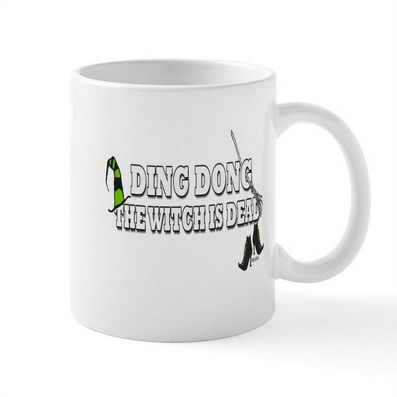 CafePress - Ding Dong The Witch Is Dead Mug - 11 oz Ceramic Mug - Novelty Coffee Tea Cup