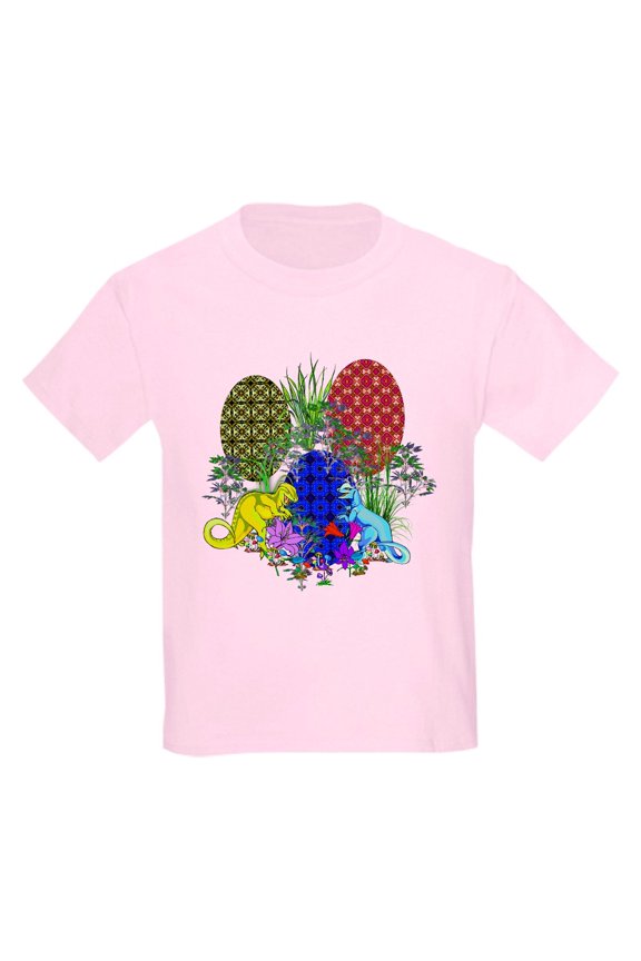 - Dinosaur Easter Eggs Kids Light T Shirt - Light Classic Kids Graphic, Short Sleeve T-Shirt, Sizes XS-XL