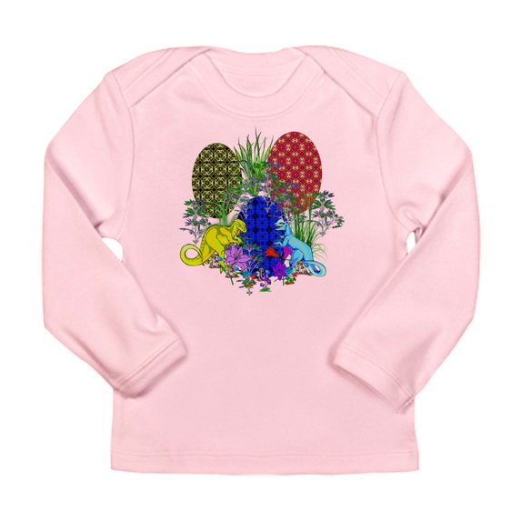 CafePress - Dinosaur Easter Eggs Long Sleeve Infant T Shirt - Long Sleeve Infant T-Shirt