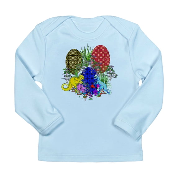 CafePress - Dinosaur Easter Eggs Long Sleeve Infant T Shirt - Long Sleeve Infant T-Shirt