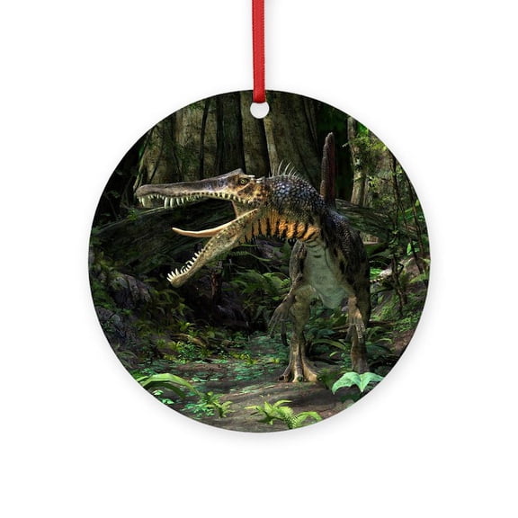 CafePress - Dinosaur Spinosaurus - Round Wood Ornament 4"