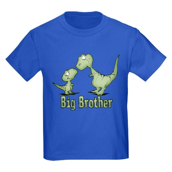 CafePress - Dinosaurs Big Brother Kids Dark T Shirt - Dark T-Shirt Kids XS-XL