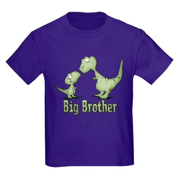 CafePress - Dinosaurs Big Brother Kids Dark T Shirt - Dark T-Shirt Kids XS-XL